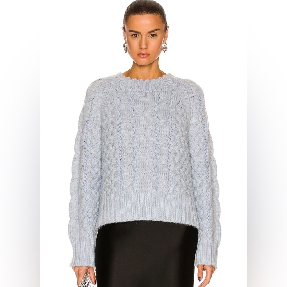 WEEKEND STORIES Ansel Cable Pullover chunky sweater